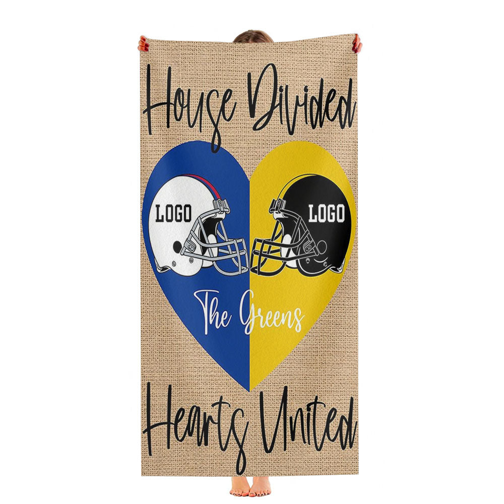House Divided Hearts United Ultra-Soft Luxury Bathroom Towels