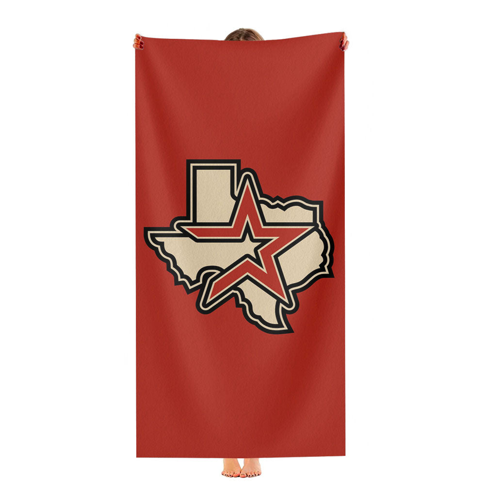 Houston Astros Baseball Logo Ultra-Soft Luxury Bathroom Towels