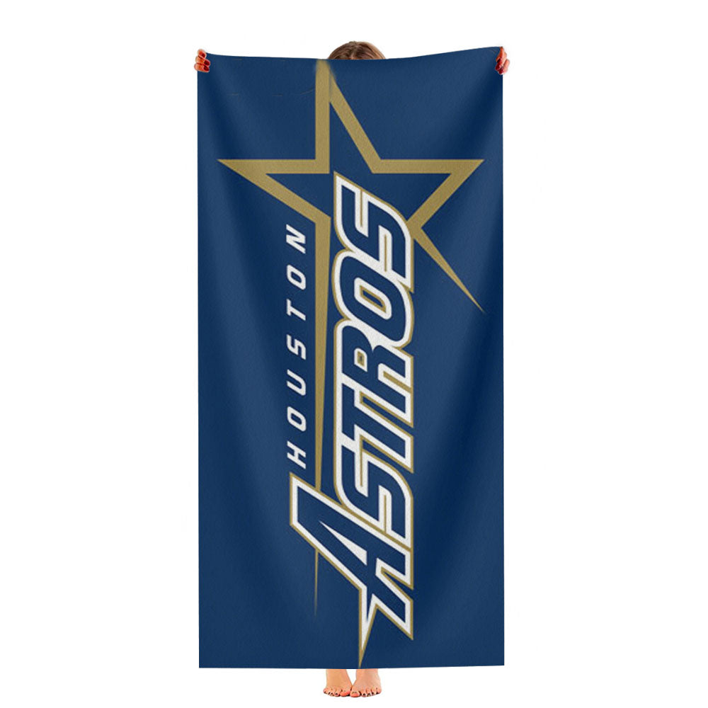 Houston Astros Blue Ultra-Soft Luxury Bathroom Towels