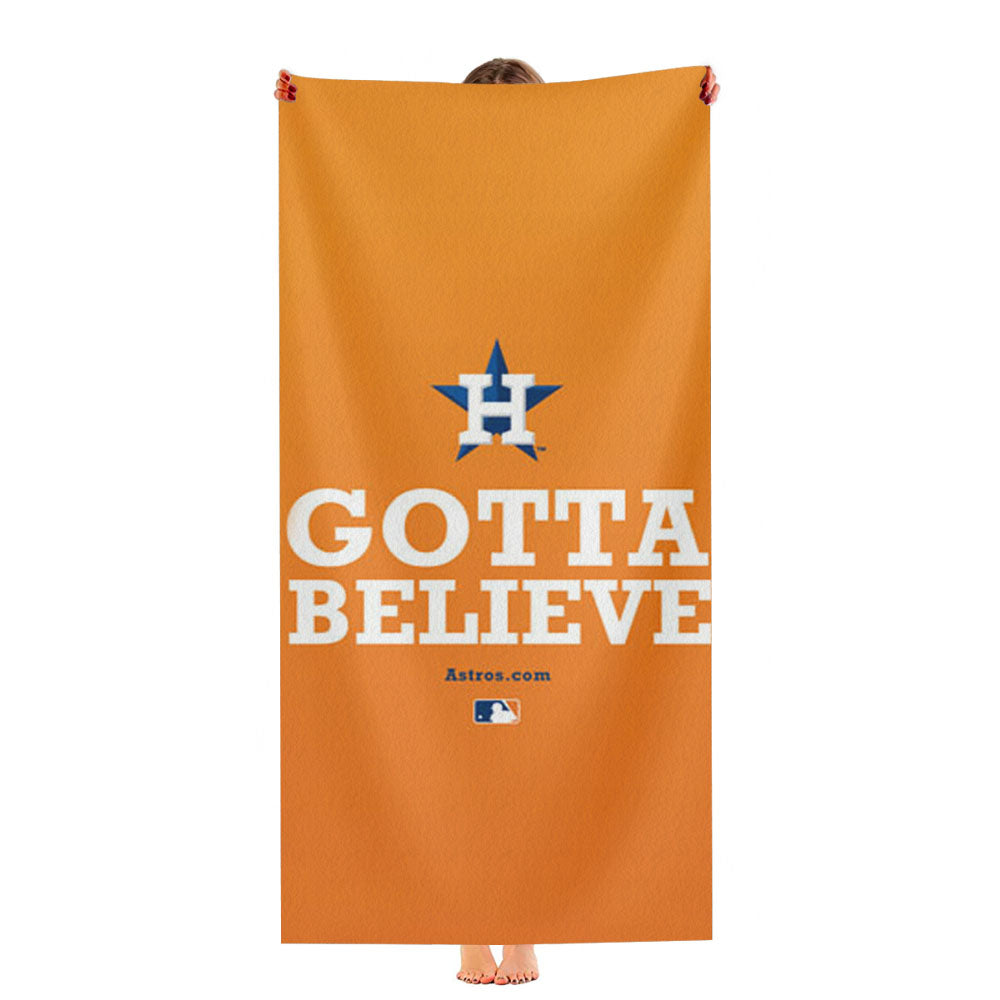 Houston Astros Gotta Believe Ultra-Soft Luxury Bathroom Towels