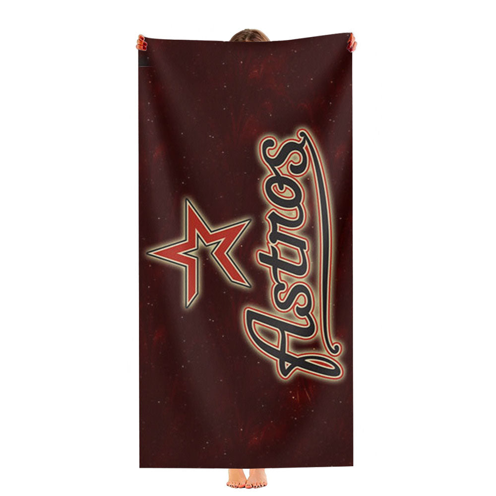 Houston Astros In Galaxy Ultra-Soft Luxury Bathroom Towels