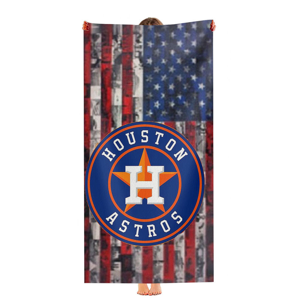 Houston Astros Logo 4 Ultra-Soft Luxury Bathroom Towels