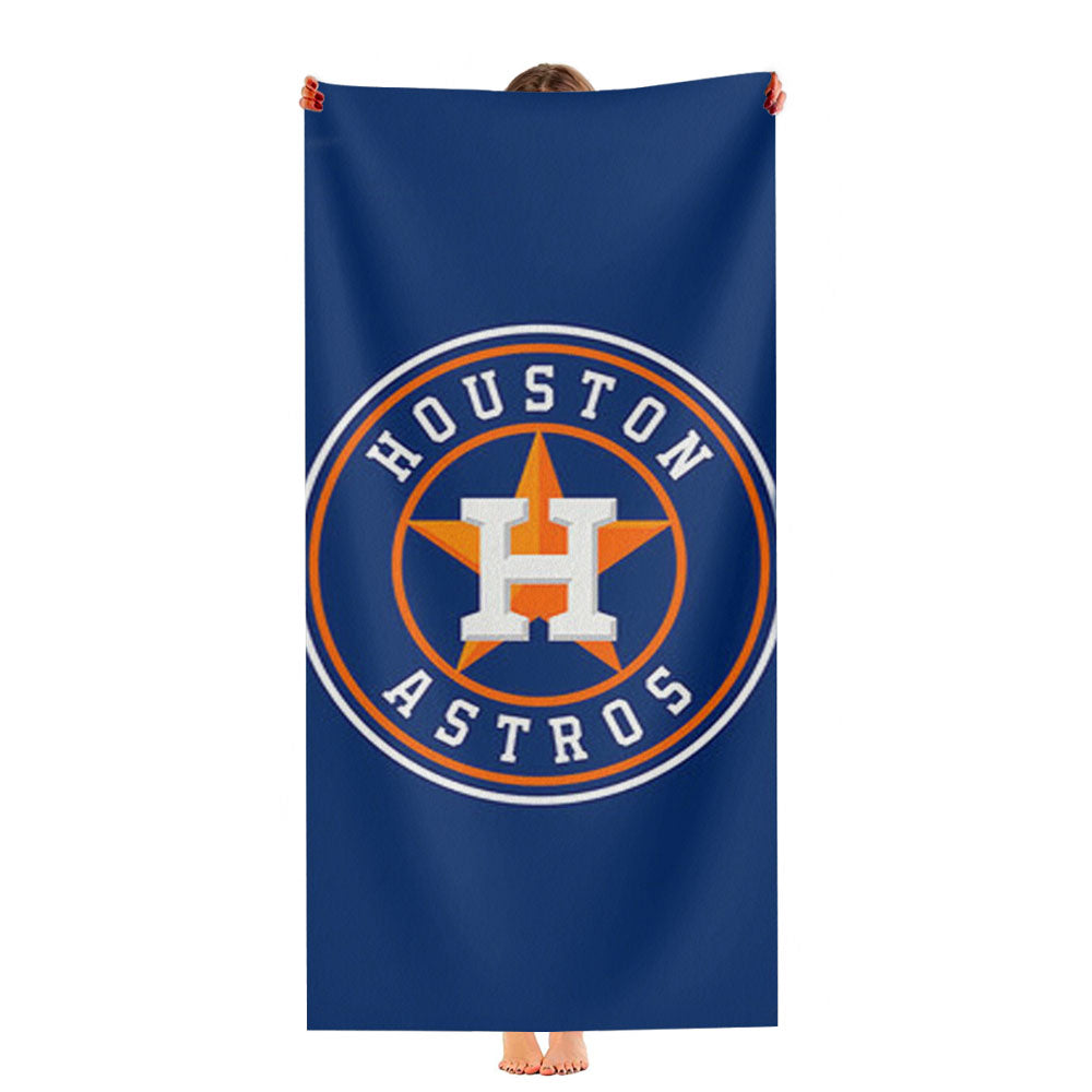 Houston Astros Logo Blue Ultra-Soft Luxury Bathroom Towels