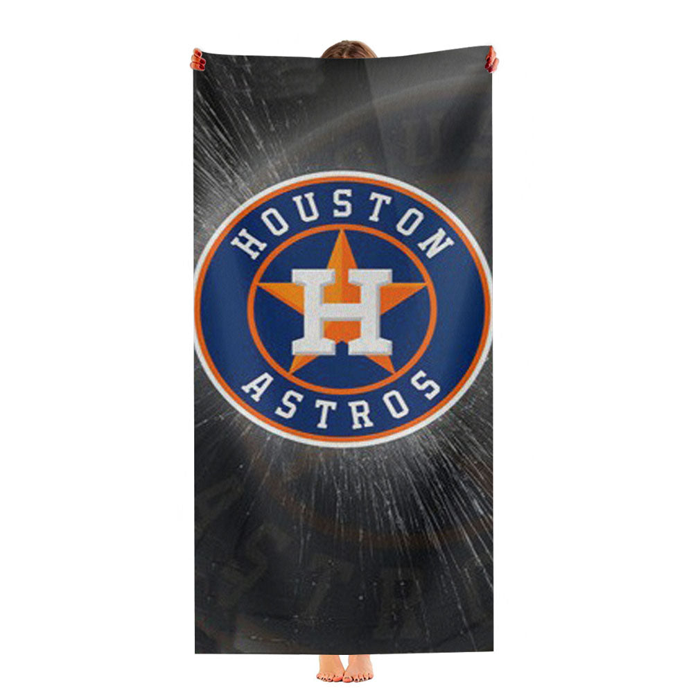 Houston Astros Mlb Sport Logo Ultra-Soft Luxury Bathroom Towels