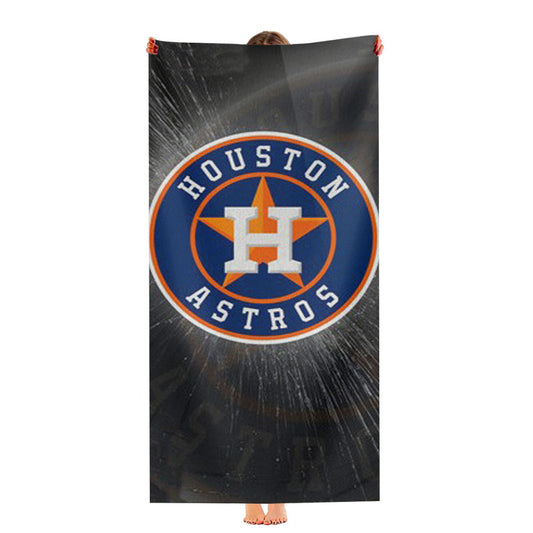 Houston Astros Mlb Sport Logo Ultra-Soft Luxury Bathroom Towels
