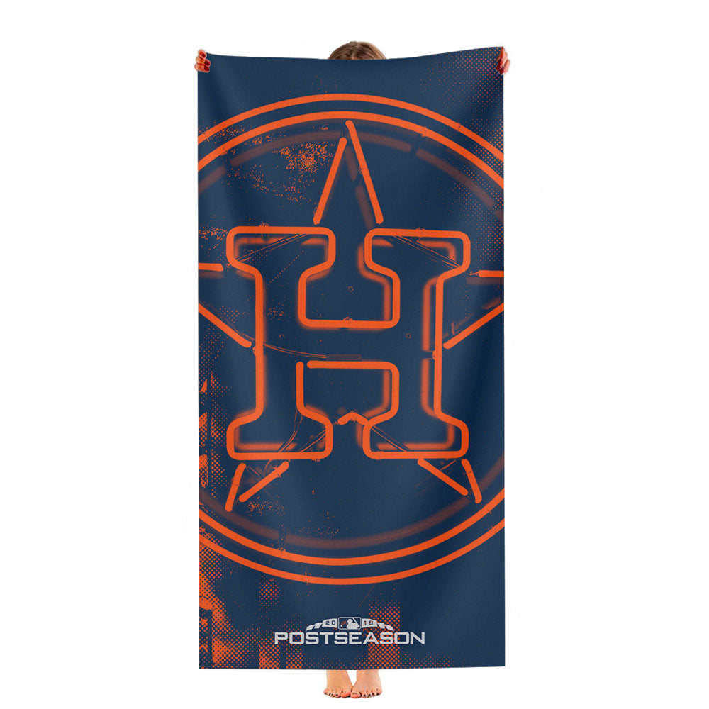 Houston Astros Mlb Wallpaper Ultra-Soft Luxury Bathroom Towels