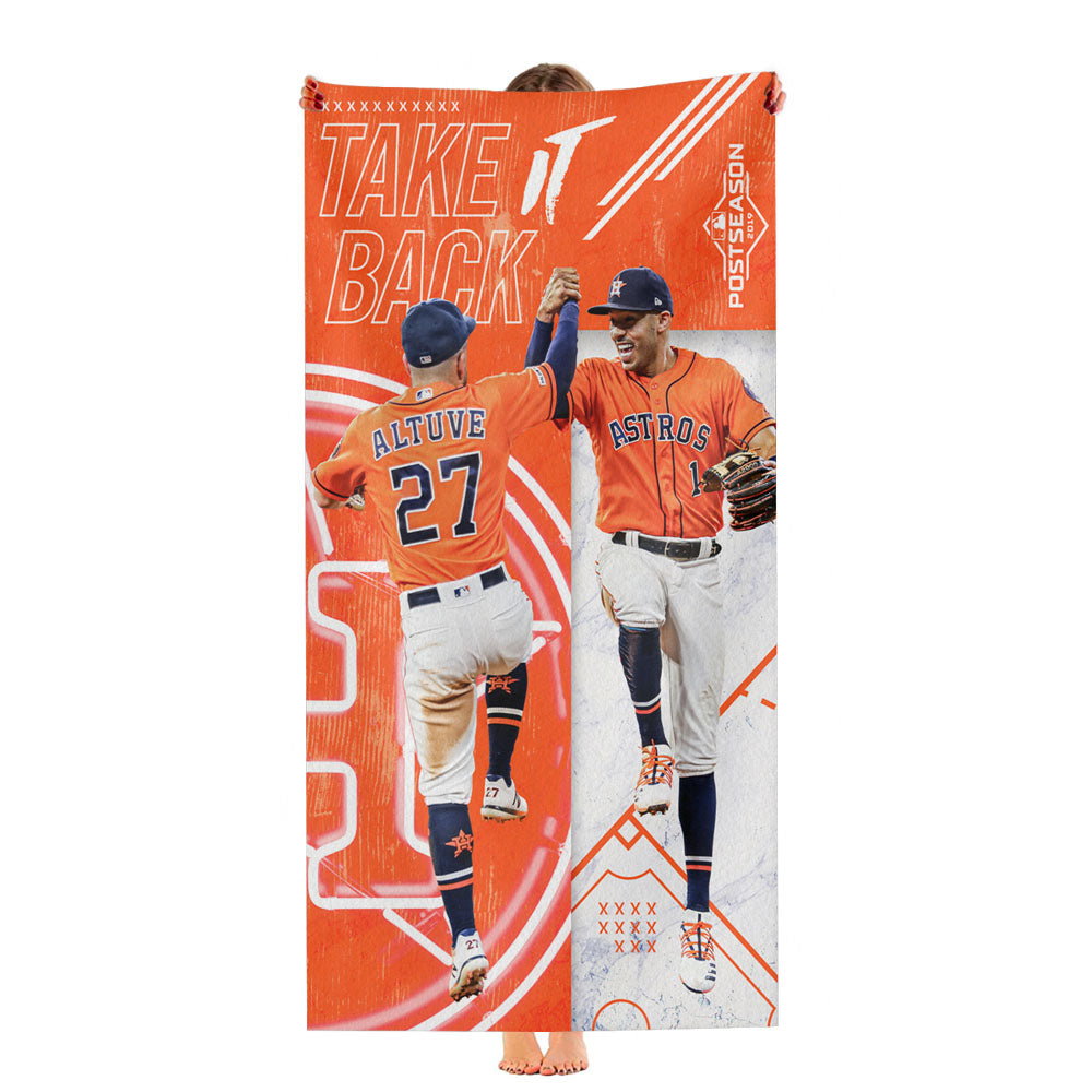 Houston Astros Take It Back Ultra-Soft Luxury Bathroom Towels