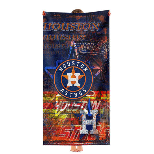 Houston Astros Wall Paint Ultra-Soft Luxury Bathroom Towels