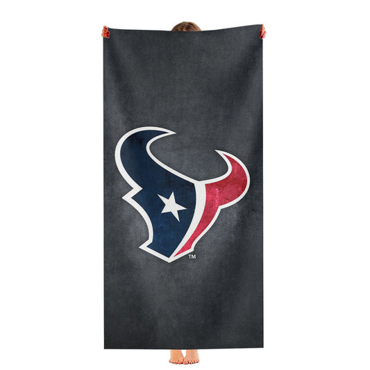 Houston Texans Grunge Wallpaper Ultra-Soft Luxury Bathroom Towels