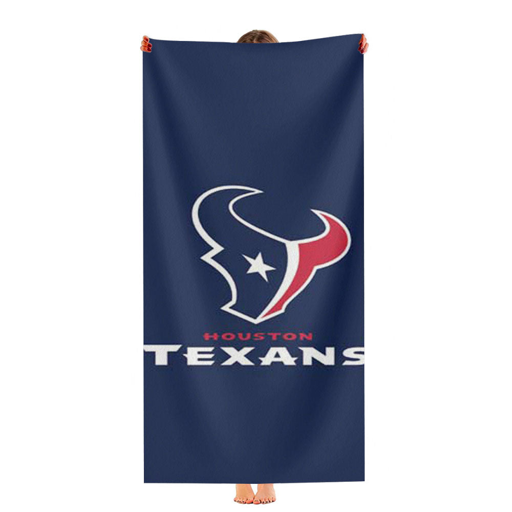 Houston Texans Plain Ultra-Soft Luxury Bathroom Towels