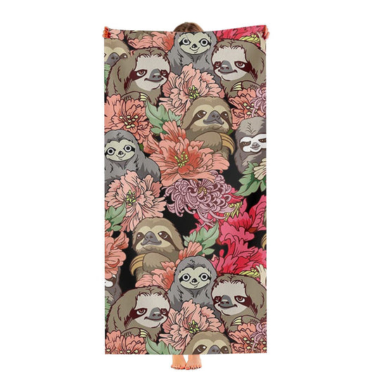 Huebucket Because Sloths Ultra-Soft Luxury Bathroom Towels