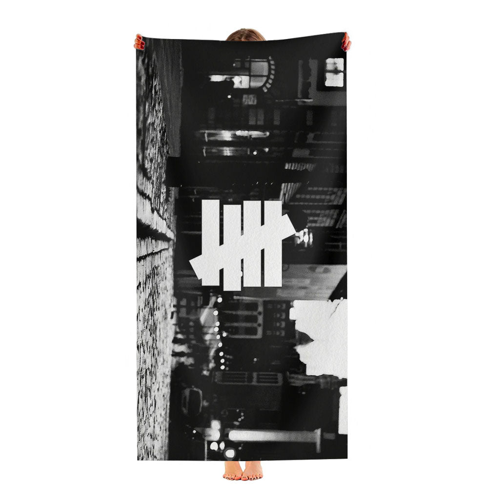 Hypebeast Off White Grayscale Ultra-Soft Luxury Bathroom Towels