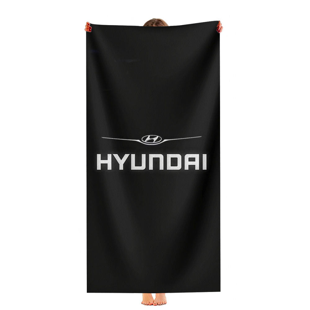 Hyundai Logo Ultra-Soft Luxury Bathroom Towels