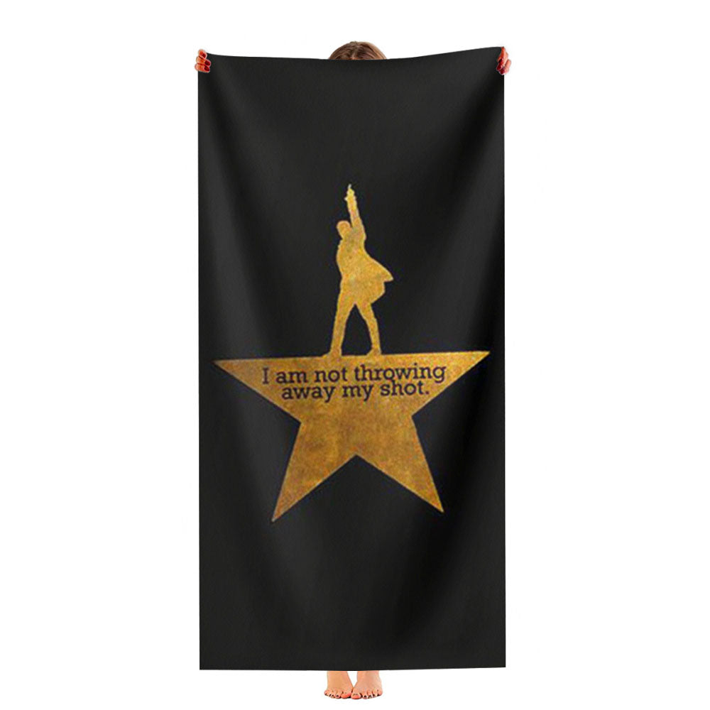 I Am Not Throwing Away My Shot Hamilton Ultra-Soft Luxury Bathroom Towels