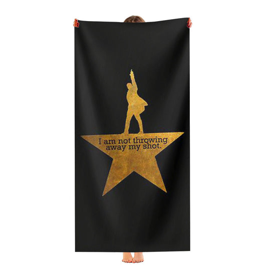 I Am Not Throwing Away My Shot Hamilton Ultra-Soft Luxury Bathroom Towels