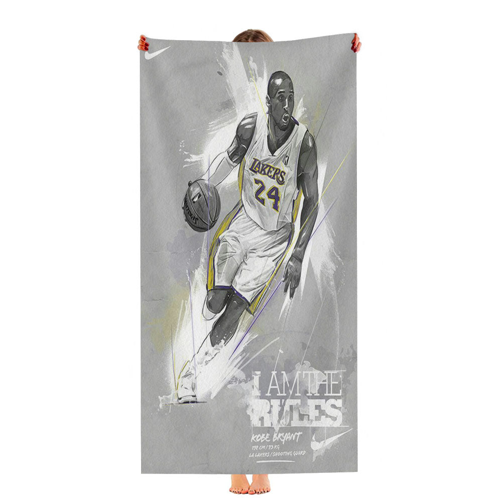I Am The Rules Kobe Bryant Ultra-Soft Luxury Bathroom Towels