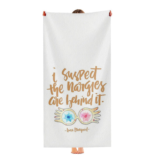 I Suspect The Nargles Are Behind It Ultra-Soft Luxury Bathroom Towels