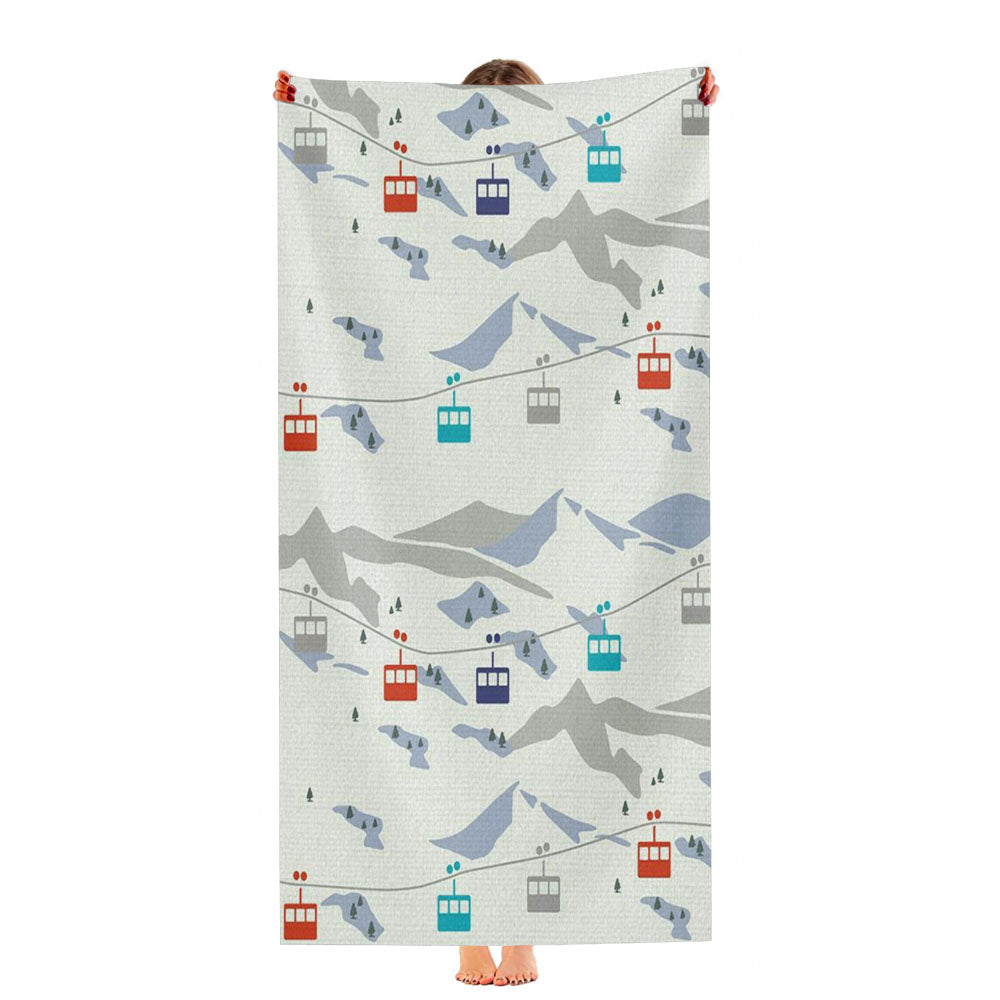 Ice Sky Dreams Pattern Ultra-Soft Luxury Bathroom Towels