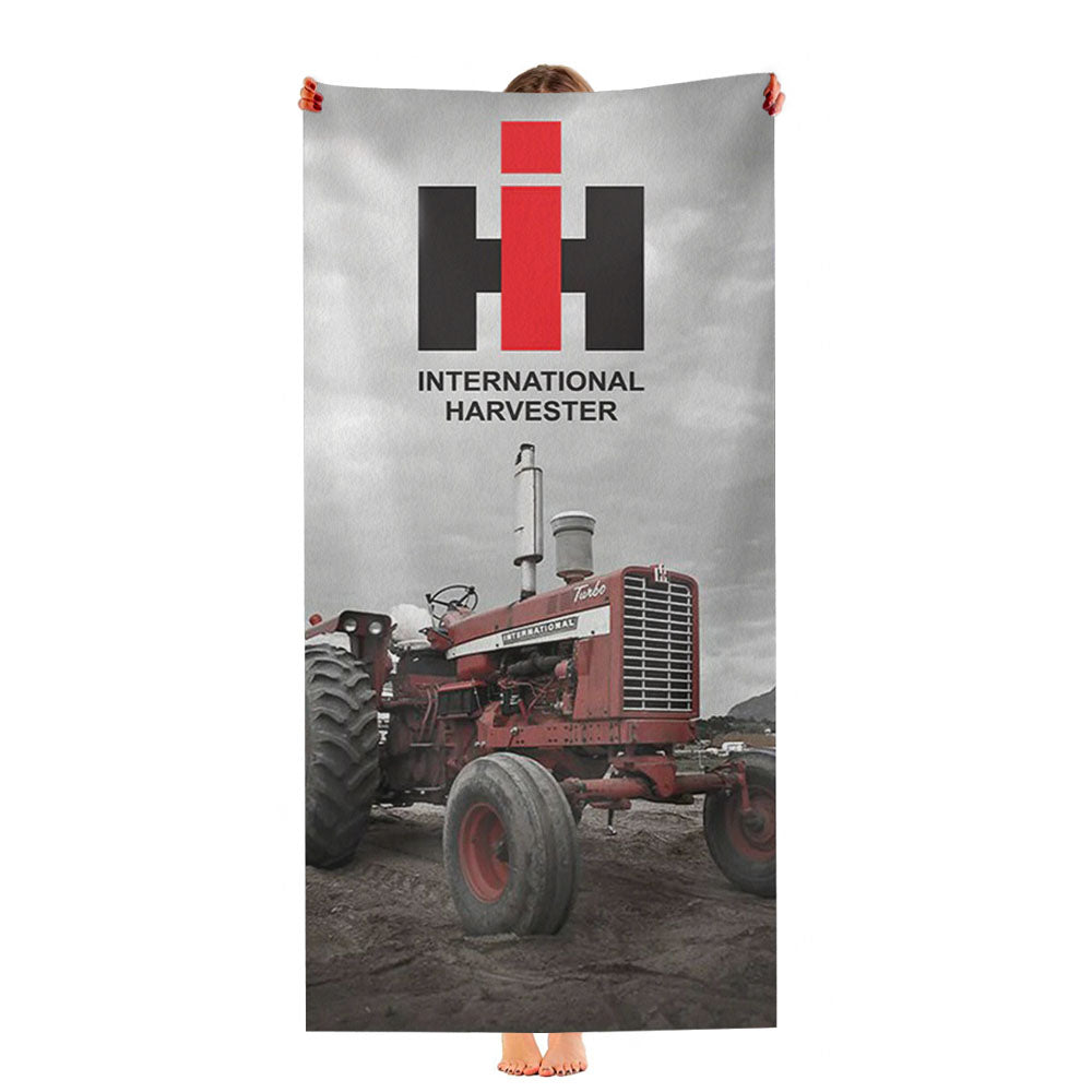 Ih International Harvester Tractor 1 Ultra-Soft Luxury Bathroom Towels
