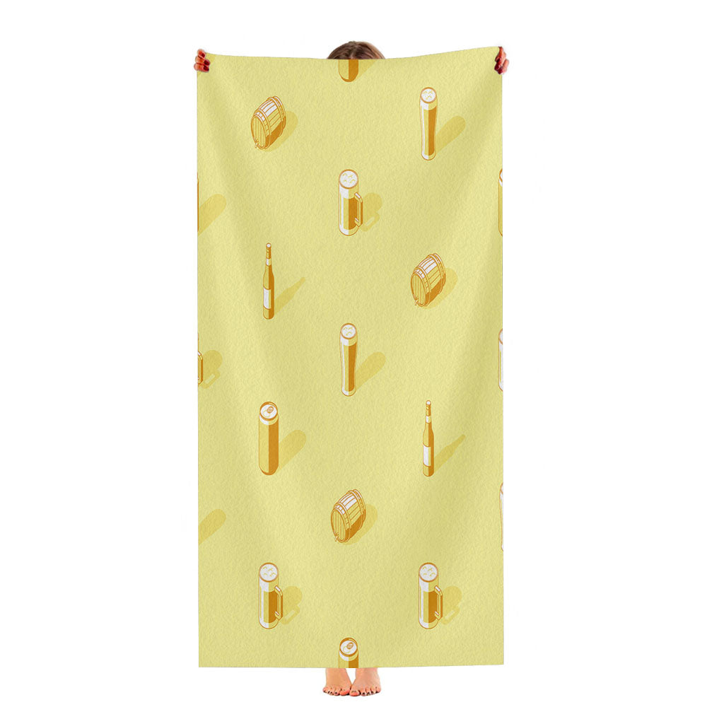 Isometric St Patricks Day Pattern 02 Ultra-Soft Luxury Bathroom Towels