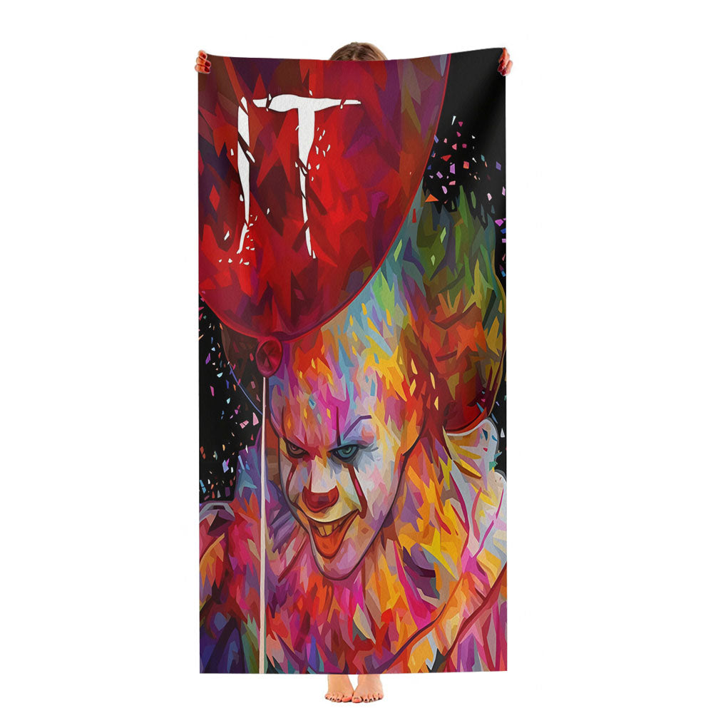 It Clown Pennywise Balloon Ultra-Soft Luxury Bathroom Towels