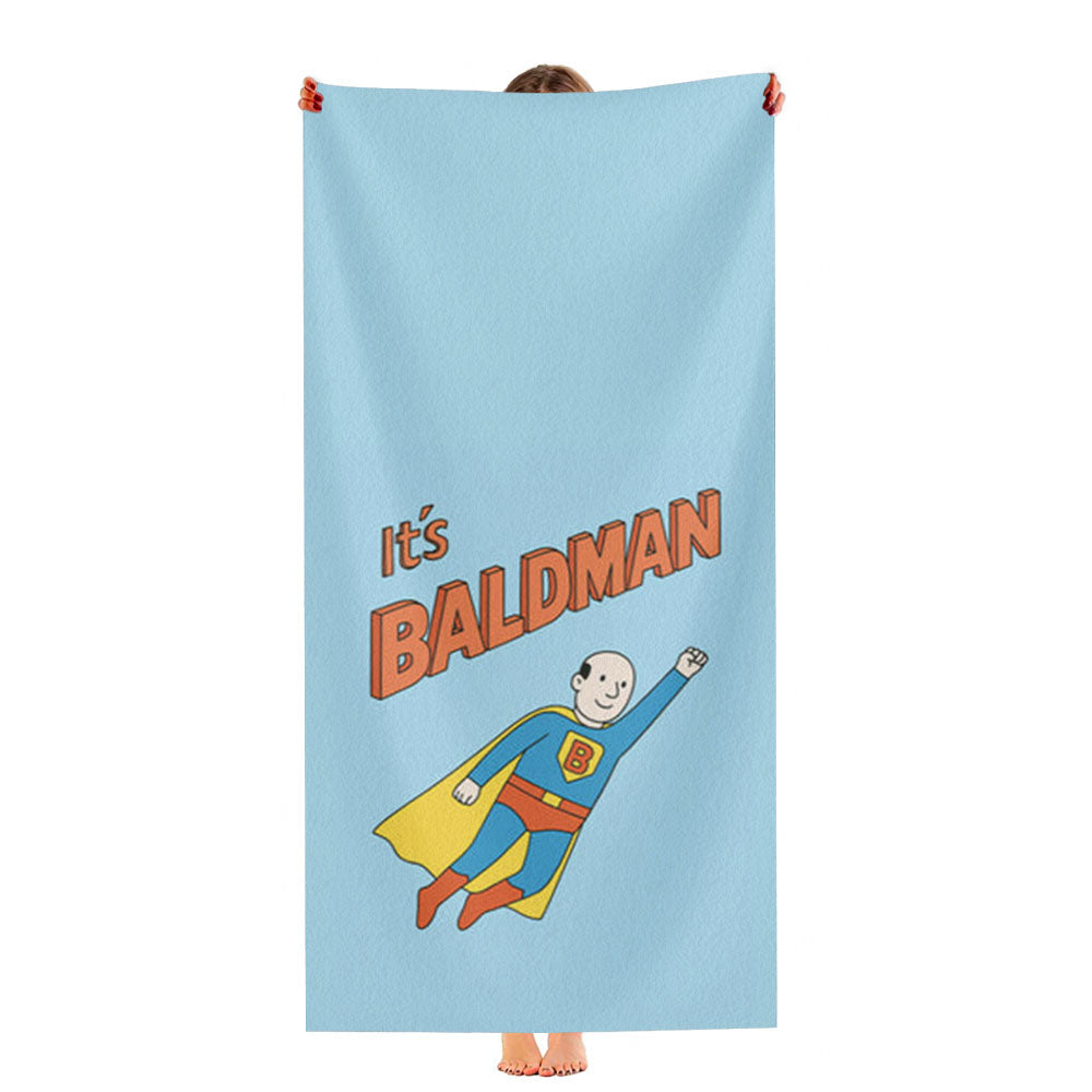 It'S Baldman - Father'S Day Ultra-Soft Luxury Bathroom Towels