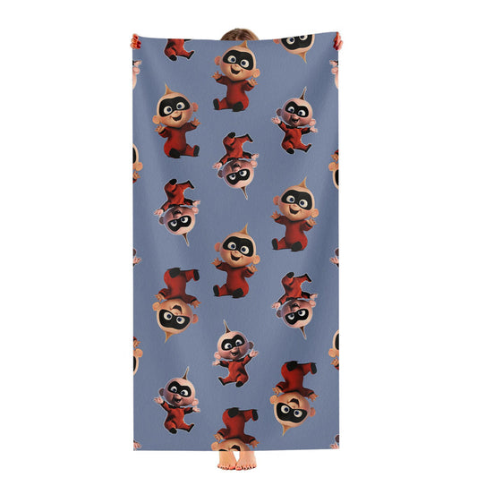 Jack Jack Incredibles 2 Pattern Art Ultra-Soft Luxury Bathroom Towels