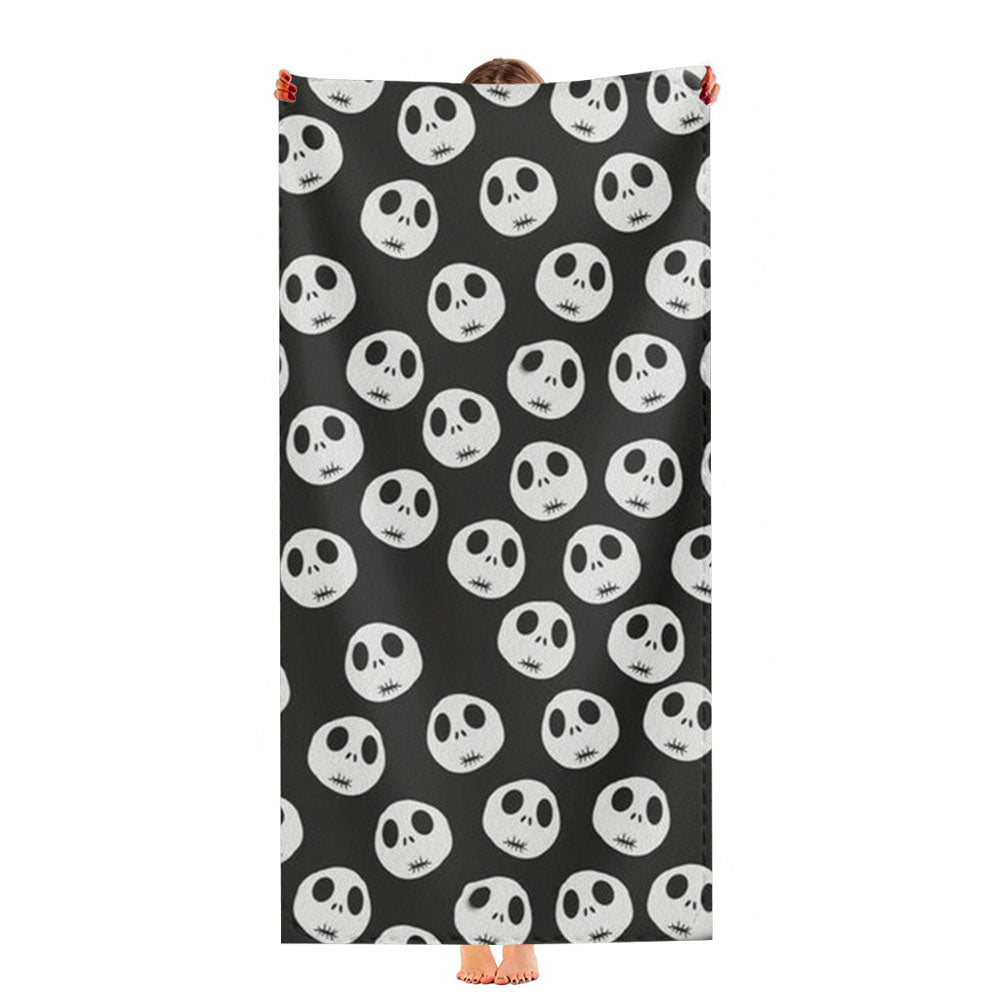 Jack Skellington Pattern Ultra-Soft Luxury Bathroom Towels