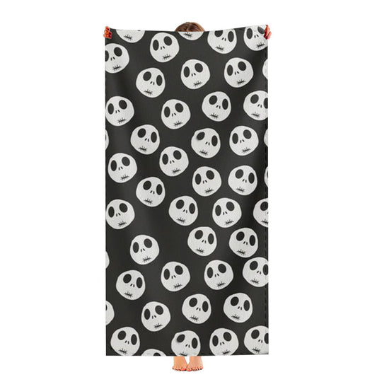Jack Skellington Pattern Ultra-Soft Luxury Bathroom Towels