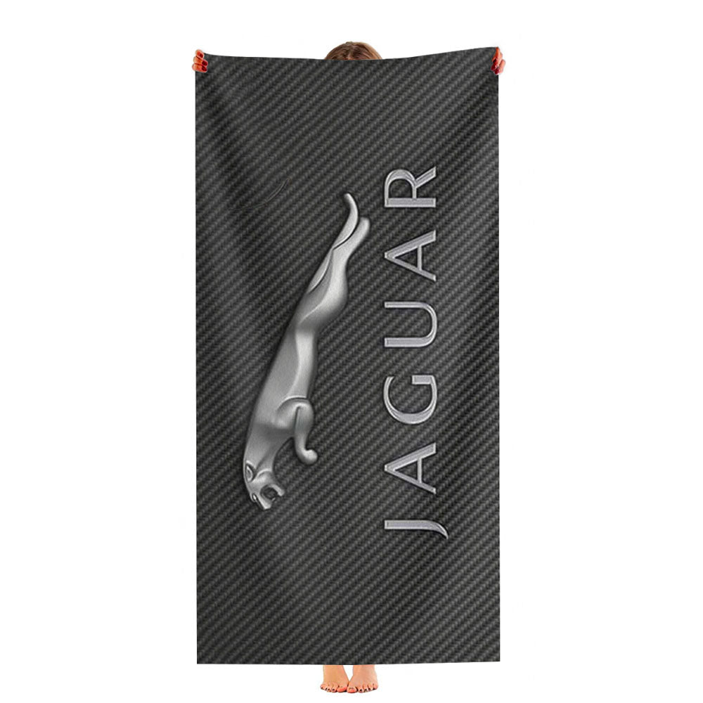 Jaguar Car Logo Ultra-Soft Luxury Bathroom Towels