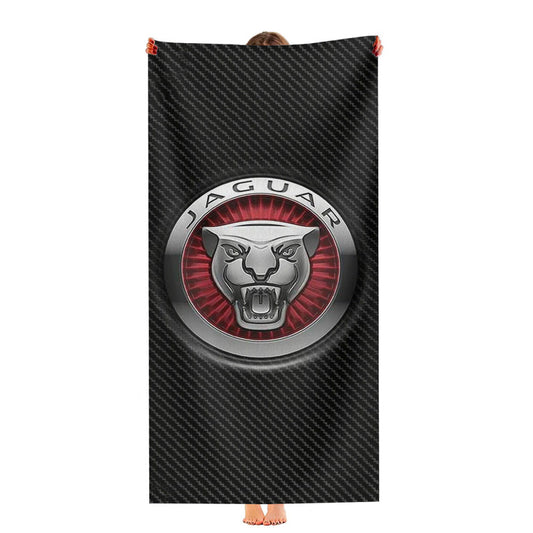 Jaguar Car Logo 2 Ultra-Soft Luxury Bathroom Towels
