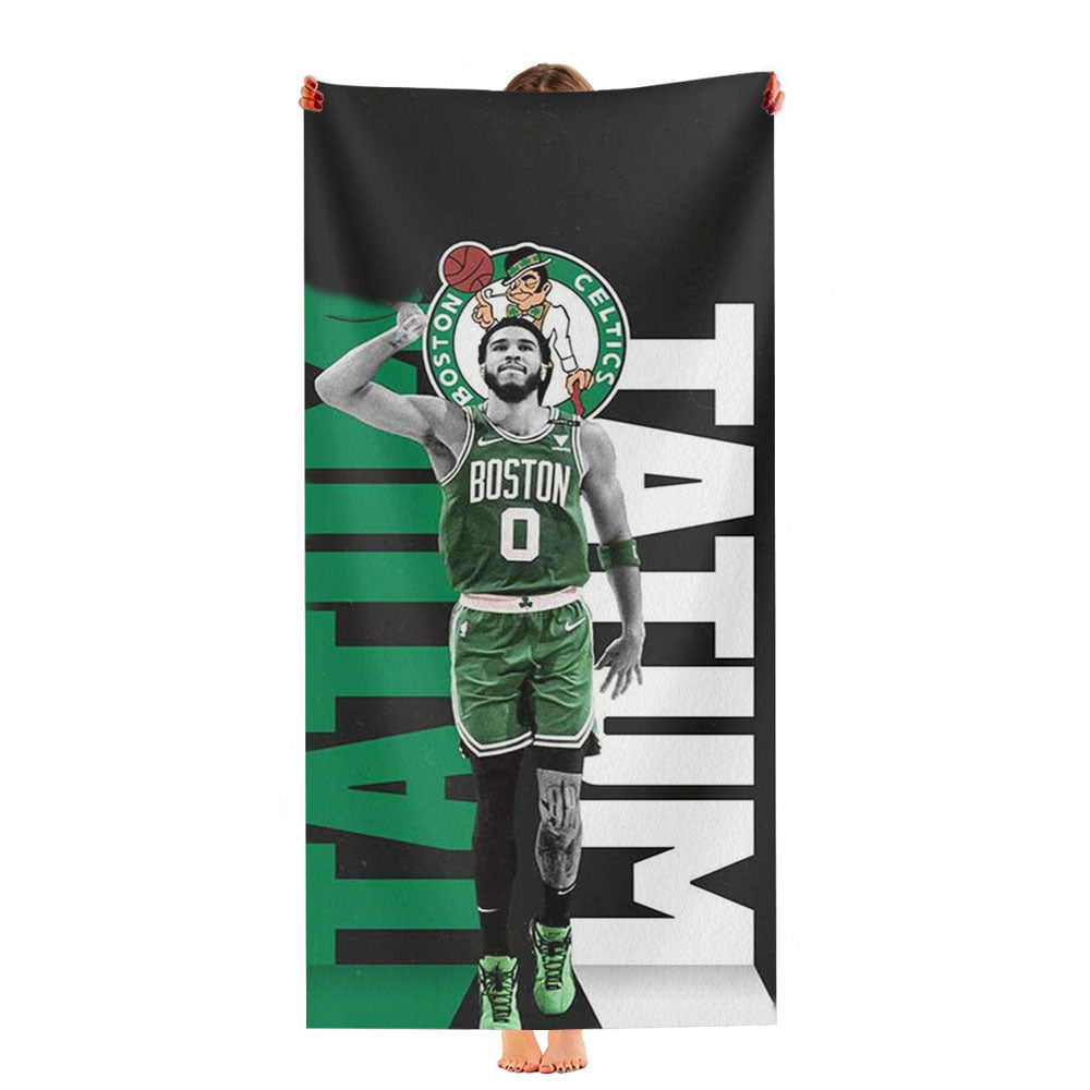 Jayson Tatum Boston Celtics Ultra-Soft Luxury Bathroom Towels