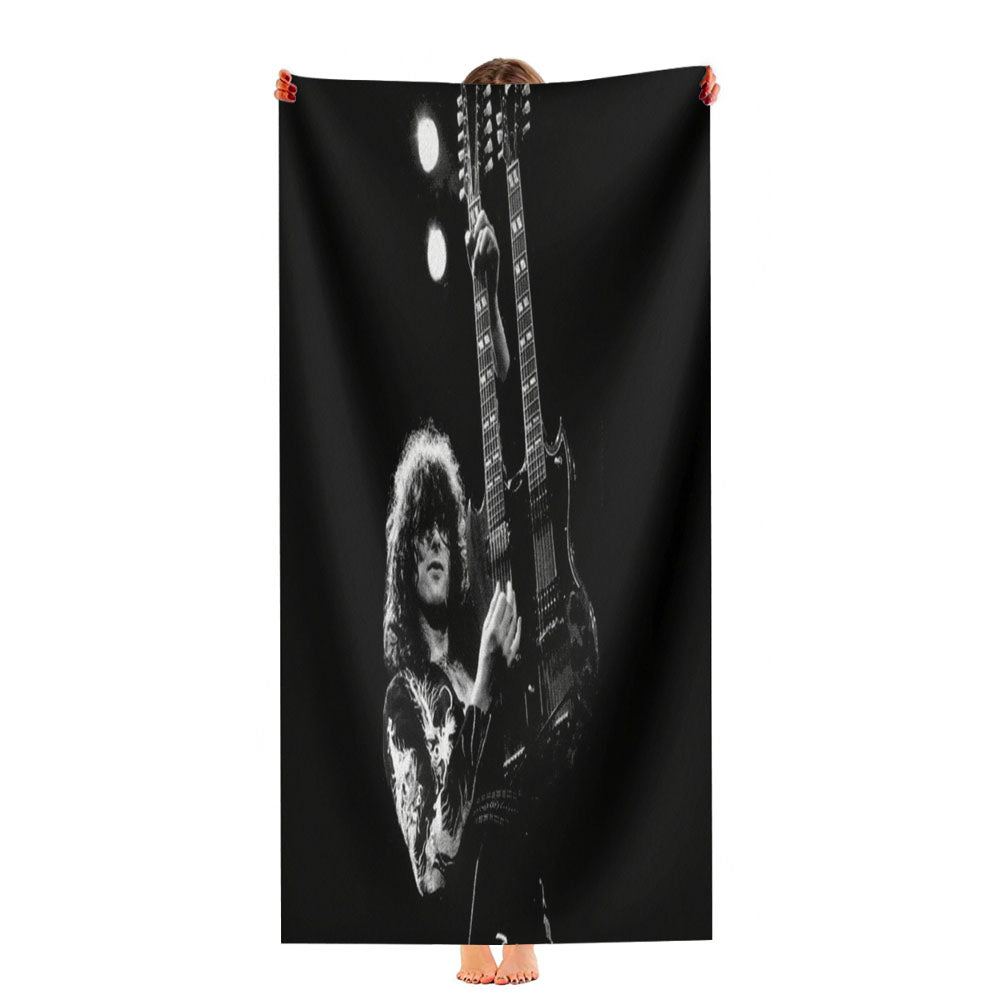 Jimmy Page Led Zeppelin Ultra-Soft Luxury Bathroom Towels