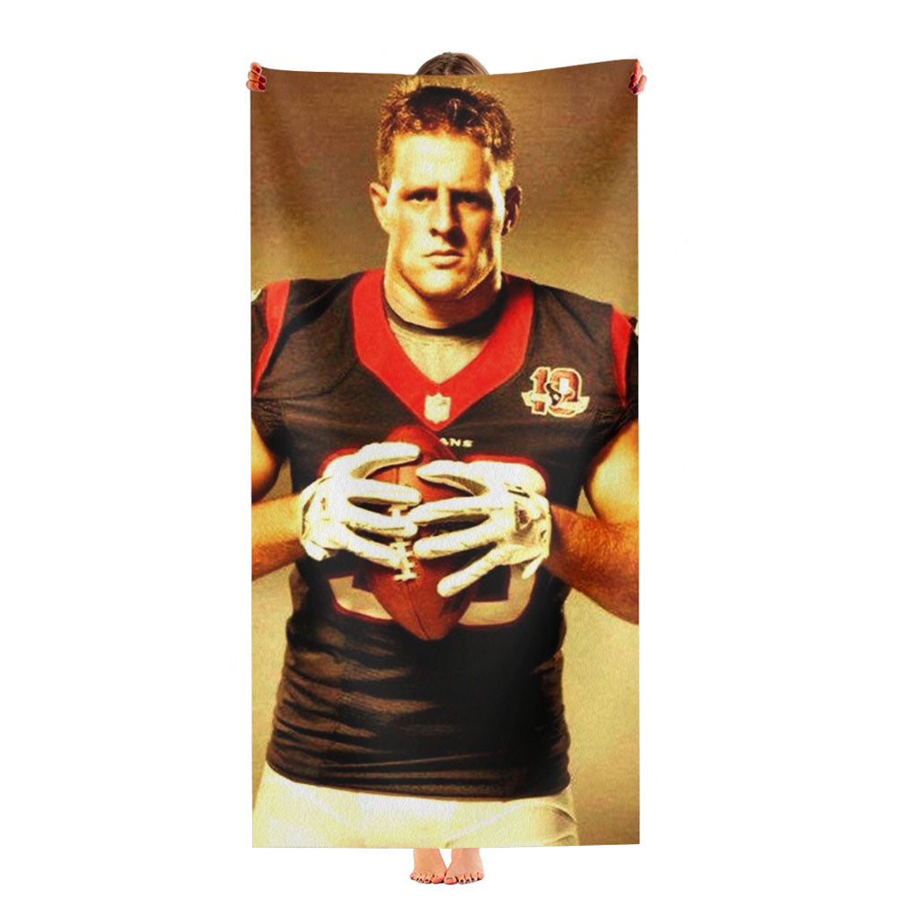 Jj Watt Houston Texans Ultra-Soft Luxury Bathroom Towels