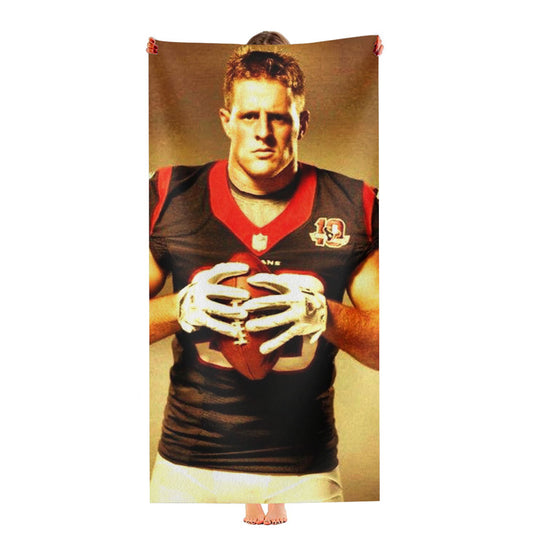 Jj Watt Houston Texans Ultra-Soft Luxury Bathroom Towels