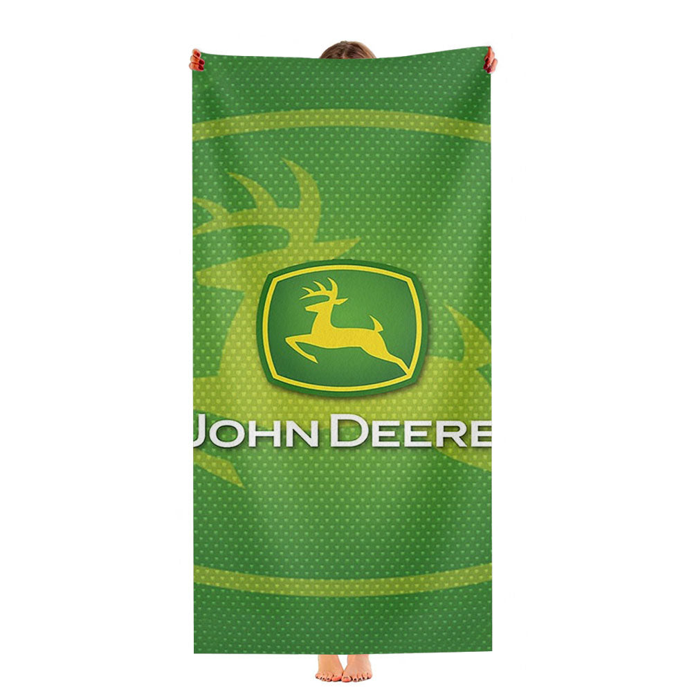 John Deere Green Symbol Ultra-Soft Luxury Bathroom Towels