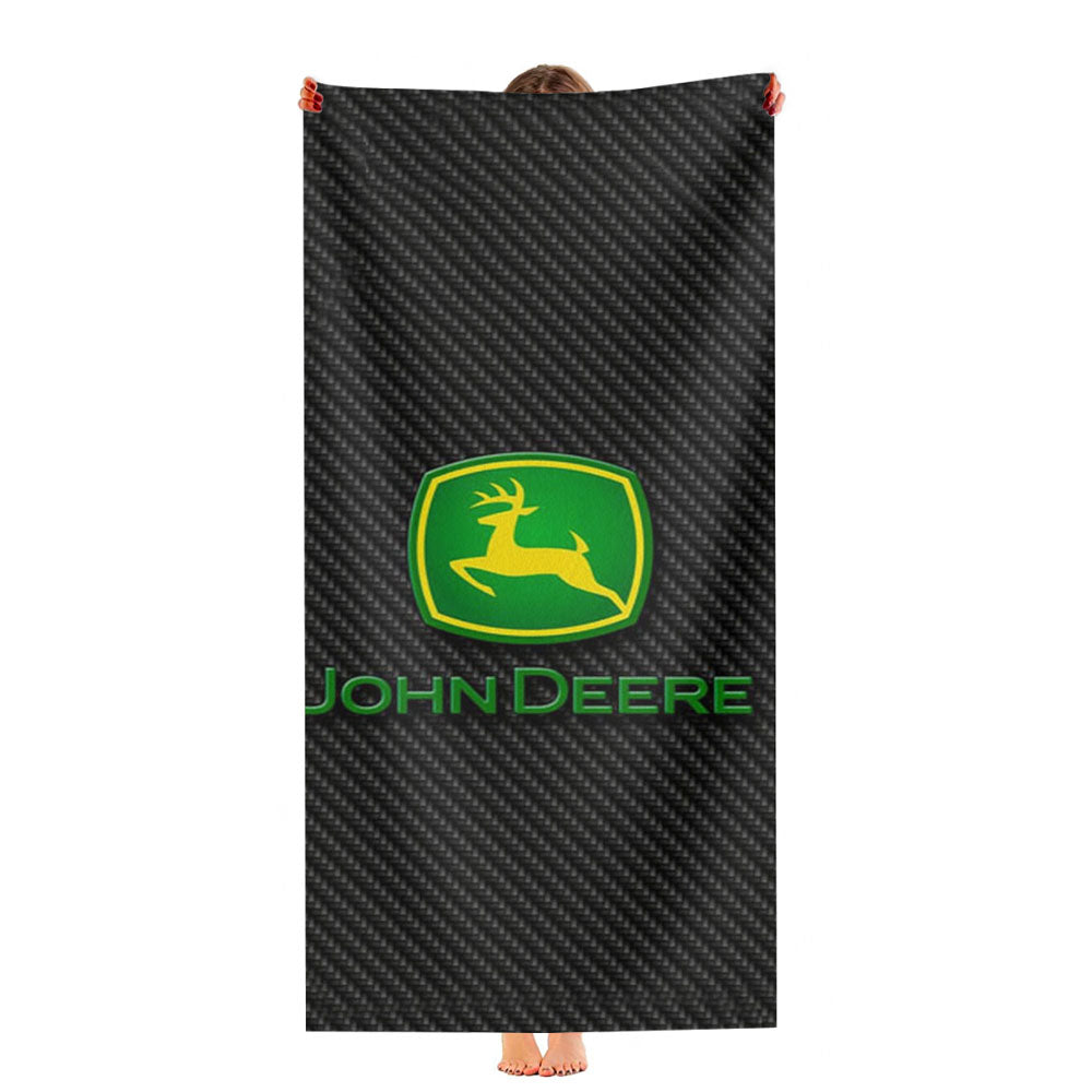 John Deere Logo Ultra-Soft Luxury Bathroom Towels