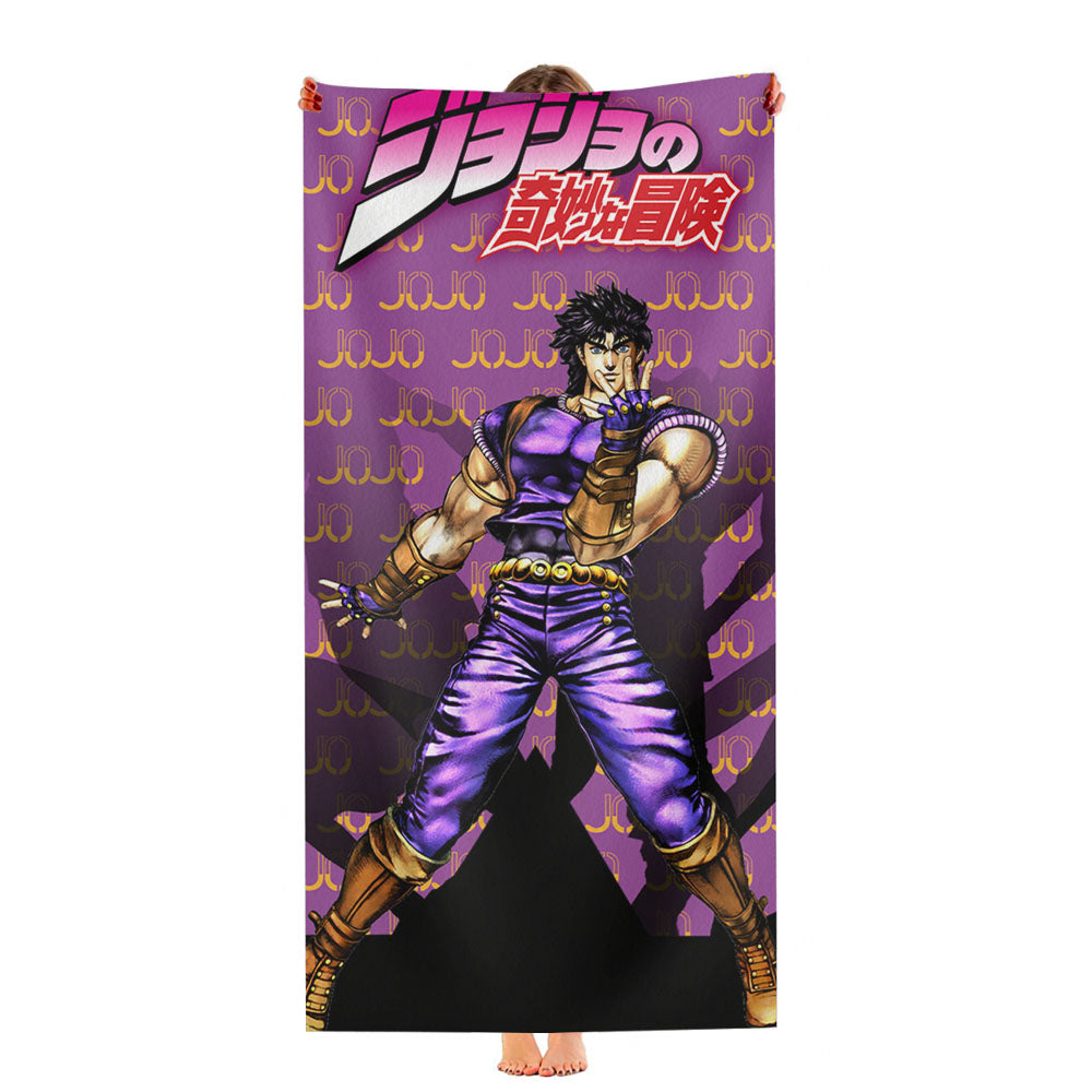 Jojo Bizzare Adventure Vintage Pattern Ultra-Soft Luxury Bathroom Towels