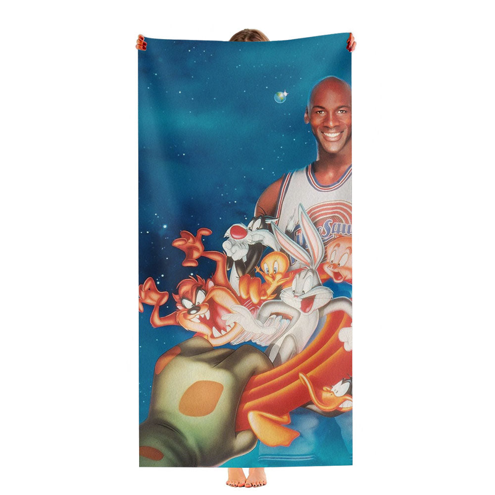 Jordan And Toon Space Jam Ultra-Soft Luxury Bathroom Towels