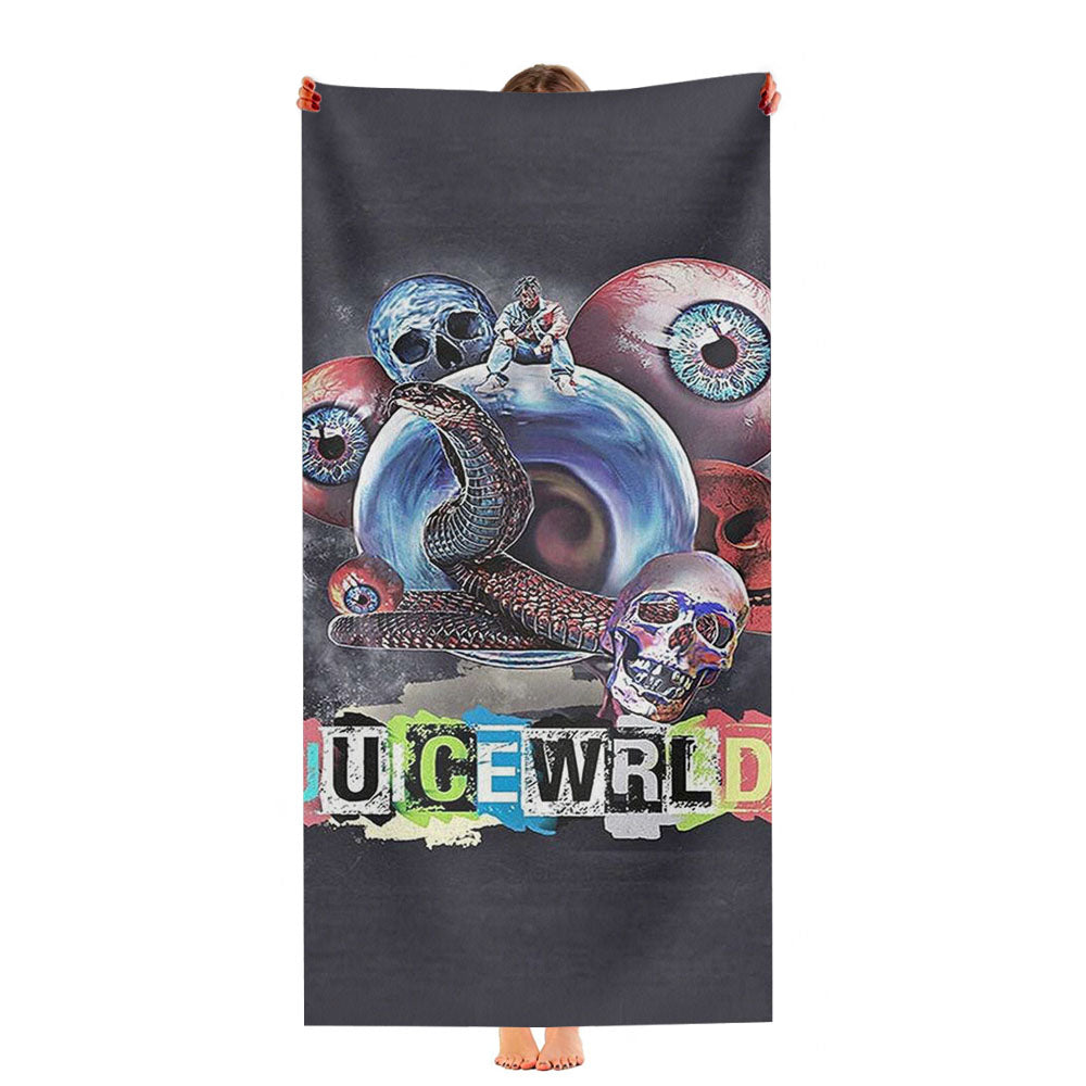 Juice Wrld 999 Skull Eyes Ultra-Soft Luxury Bathroom Towels