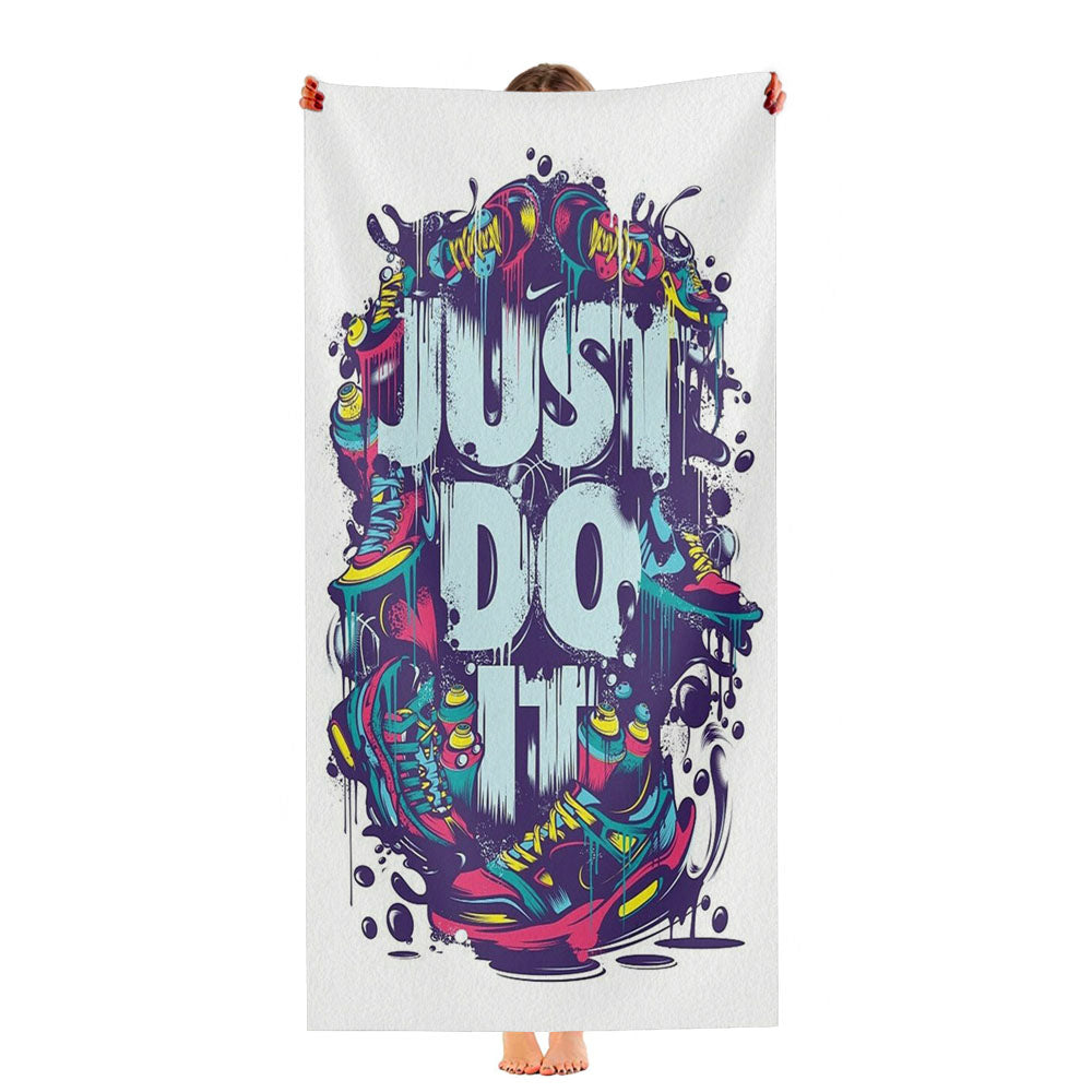 Just Do It Nike Art Shoes Ultra-Soft Luxury Bathroom Towels