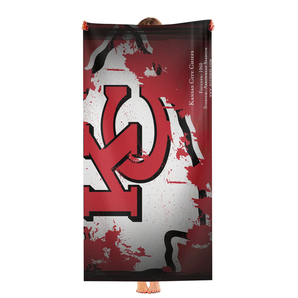 Kansas City Chiefs Ultra-Soft Luxury Bathroom Towels