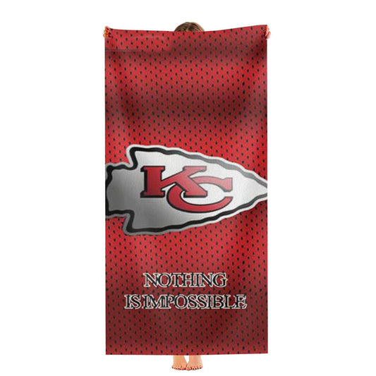 Kansas City Chiefs Nothing Is Impossible Ultra-Soft Luxury Bathroom Towels