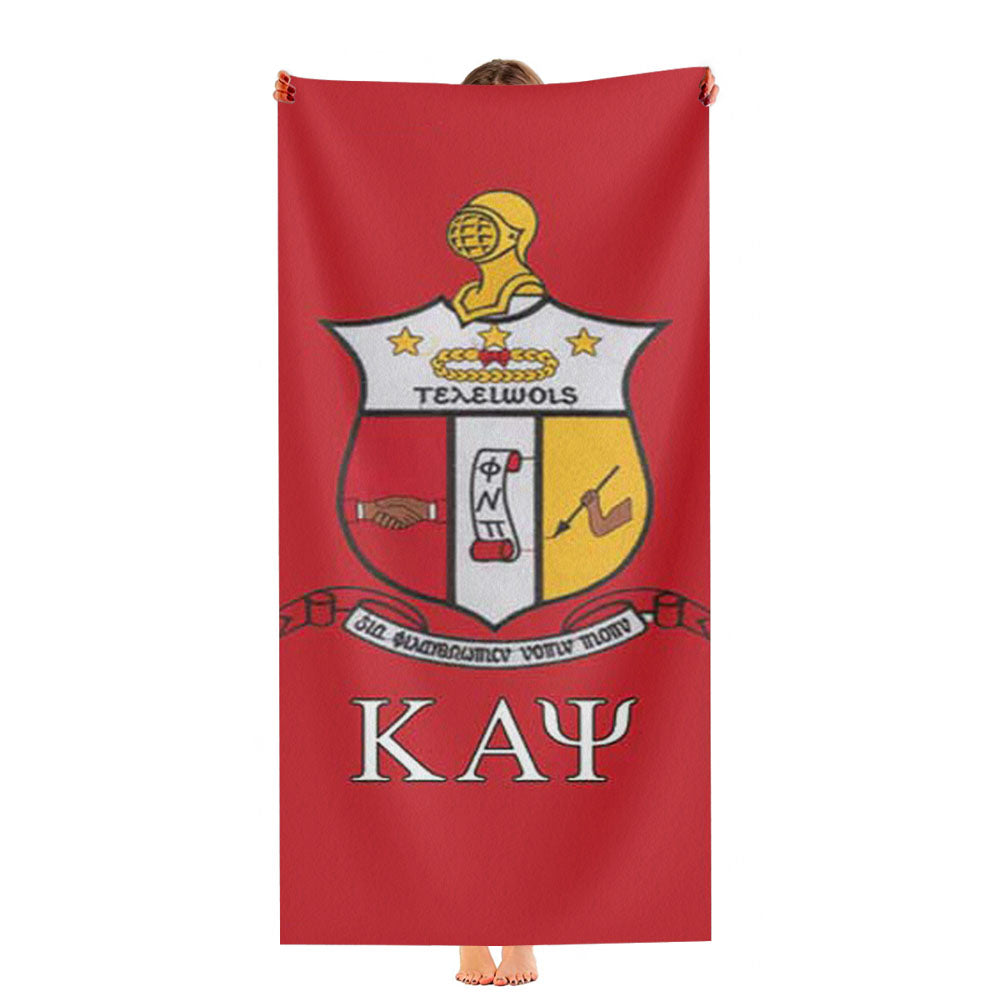 Kappa Alpha Psi Red Crest Ultra-Soft Luxury Bathroom Towels