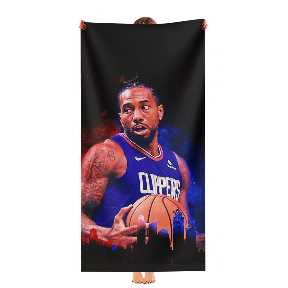 Kawhi Leonard Clippers Ultra-Soft Luxury Bathroom Towels