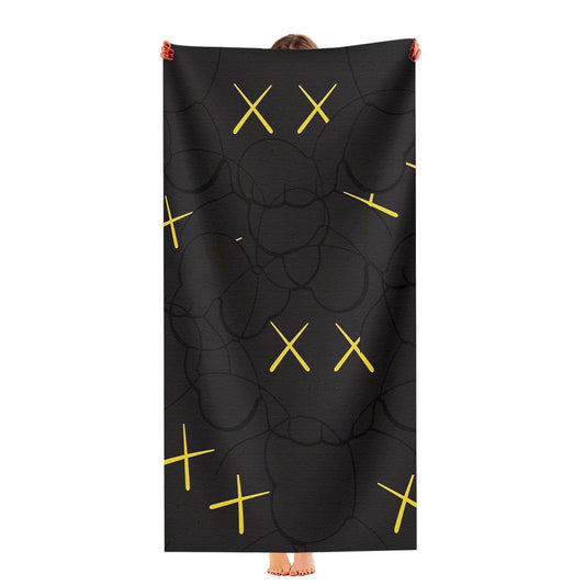 Kaws Pop Art X Marshmello Pattern Ultra-Soft Luxury Bathroom Towels