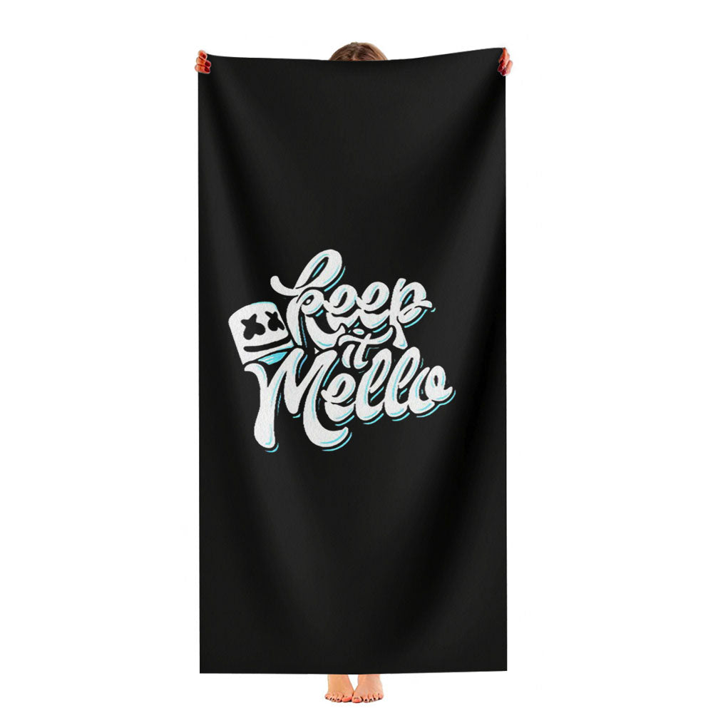 Keep It Mello Marshmello Graphic Festival Music Ibiza Man Ultra-Soft Luxury Bathroom Towels