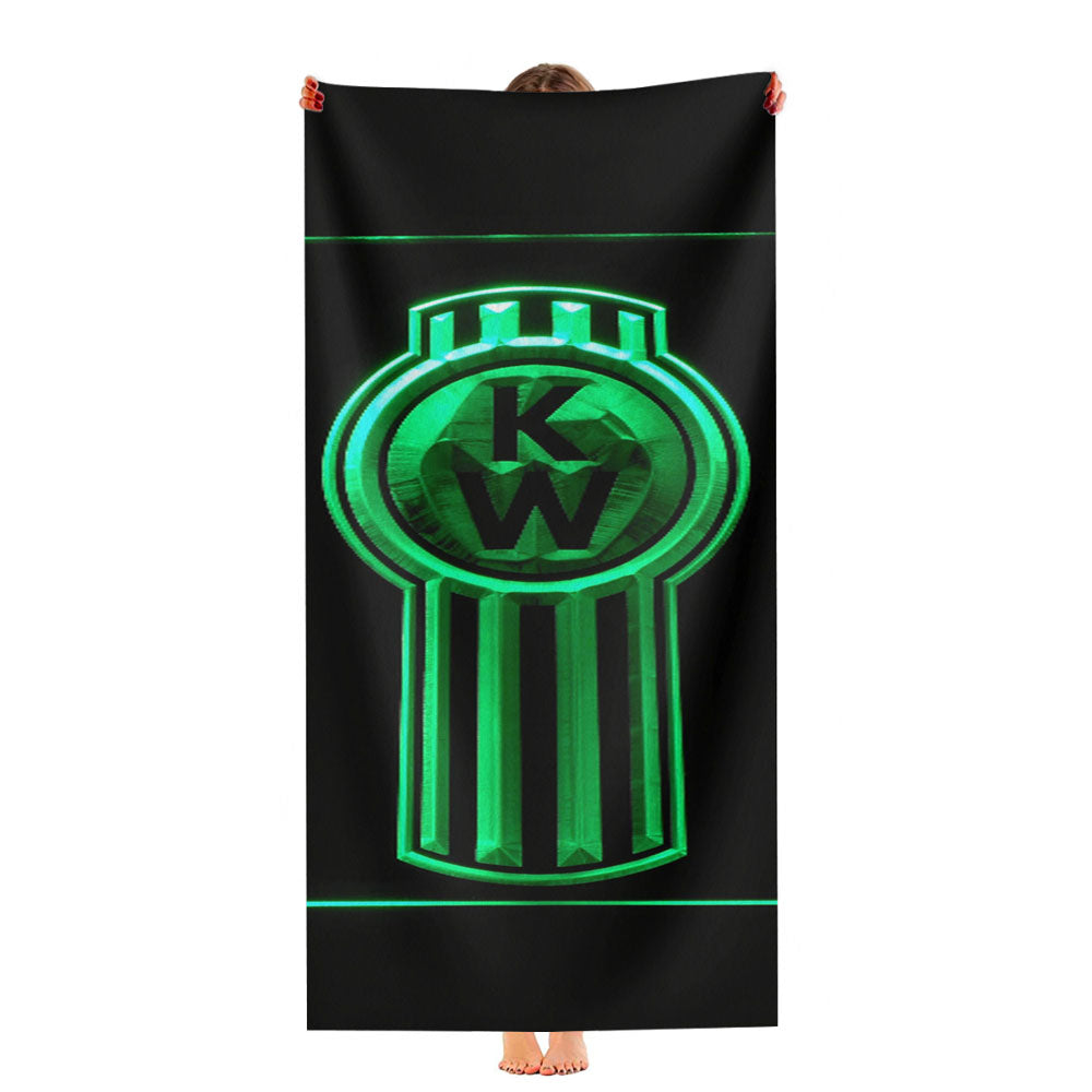 Kenworth Logo 3 Ultra-Soft Luxury Bathroom Towels