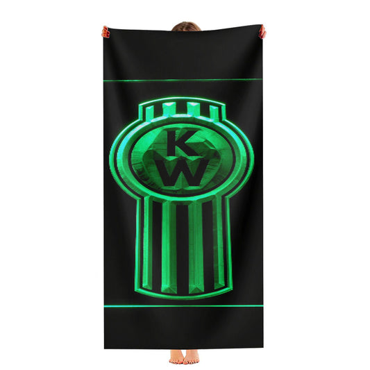 Kenworth Logo 3 Ultra-Soft Luxury Bathroom Towels