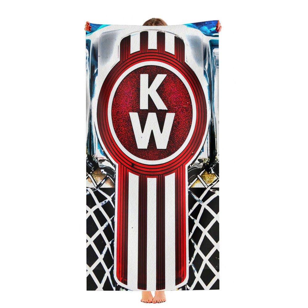 Kenworth Truck Badge Logo Ultra-Soft Luxury Bathroom Towels